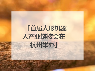 首届人形机器人产业链接会在杭州举办