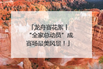 龙舟赛花絮丨 “全家总动员”成赛场最美风景！