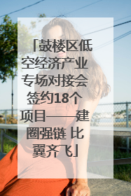 鼓楼区低空经济产业专场对接会签约18个项目——建圈强链 比翼齐飞
