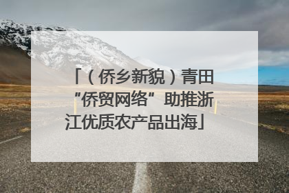 （侨乡新貌）青田“侨贸网络”助推浙江优质农产品出海