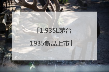 1.935L茅台1935新品上市