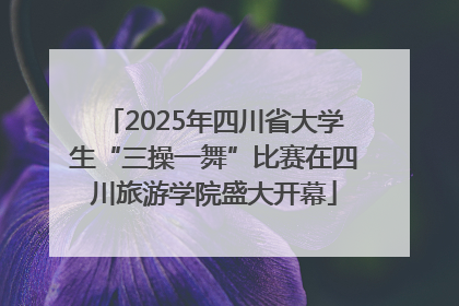 2025年四川省大学生“三操一舞”比赛在四川旅游学院盛大开幕
