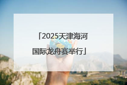 2025天津海河国际龙舟赛举行