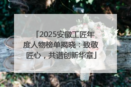 2025安徽工匠年度人物榜单揭晓：致敬匠心，共谱创新华章