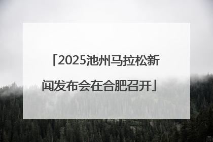 2025池州马拉松新闻发布会在合肥召开