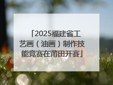 2025福建省工艺画（油画）制作技能竞赛在莆田开赛