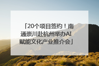 20个项目签约！南通崇川赴杭州举办AI赋能文化产业推介会