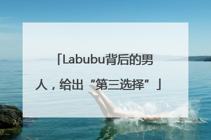 Labubu背后的男人，给出“第三选择”
